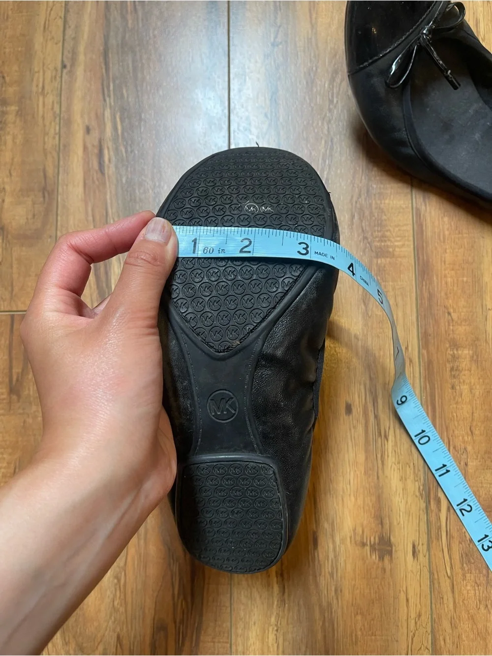 Michael Kors Black Cap Toe City Ballet Flats Fits US 7.5-8